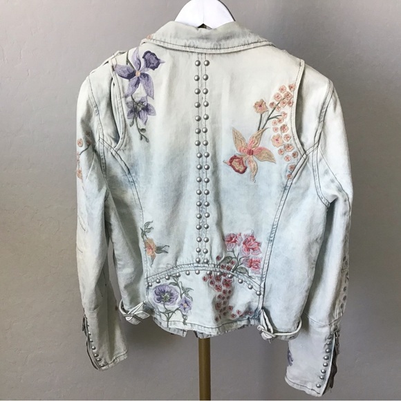Blank NYC Denim Embroidered Jacket - Picture 3 of 5